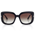 Tom Ford Women Square Frame Opaque Black Sunglasses