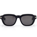Tom Ford Men Square Frame Shiny Dusty Black Sunglasses