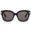 Tom Ford Women Square Frame Onyx Black Sunglasses
