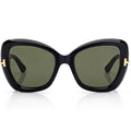 Tom Ford Women Butterfly Frame Shiny Black Sunglasses