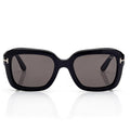 Tom Ford Women Square Frame Metallic Black Sunglasses