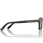 Tom Ford Men Geometric Frame Black Horn Sunglasses
