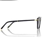 Tom Ford Men Round Frame Black Horn Sunglasses