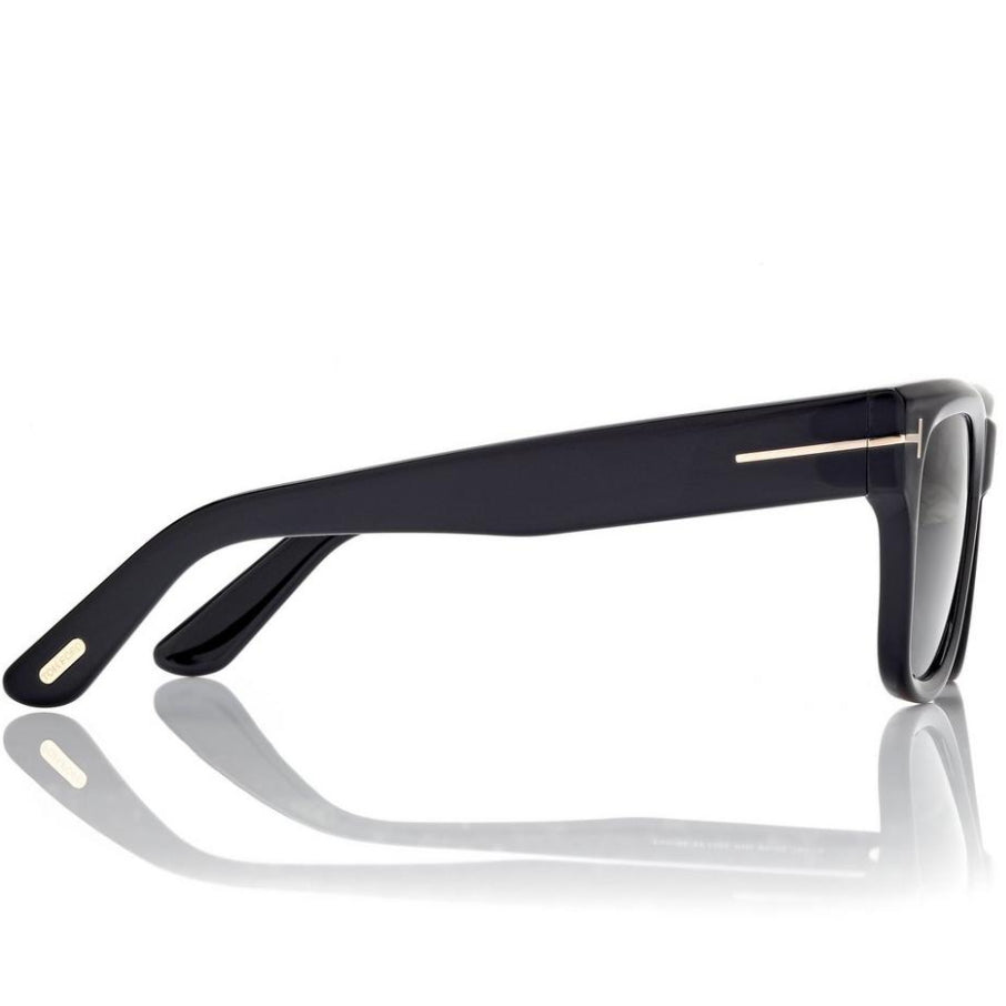 Tom Ford Men Sqaure Frame Dark Black Sunglasses