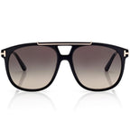 Tom Ford Women Pilot Frame Black Sunglasses