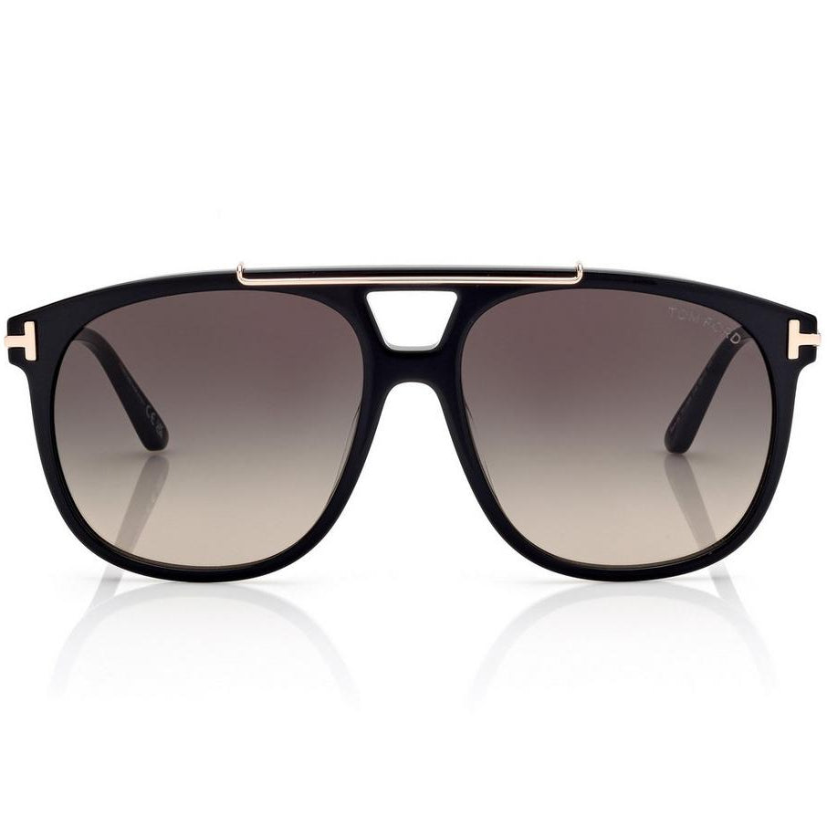 Tom Ford Women Pilot Frame Black Sunglasses