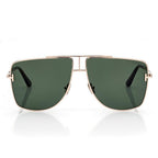 Tom Ford Women Navigator Frame Gold Sunglasses