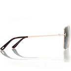 Tom Ford Women Navigator Frame Gold Sunglasses