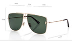 Tom Ford Women Navigator Frame Gold Sunglasses