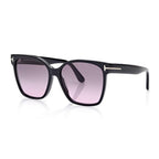 Tom Ford Women Butterfly Frame Volcanic Black Sunglasses