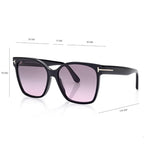 Tom Ford Women Butterfly Frame Volcanic Black Sunglasses