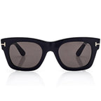 Tom Ford Women Square Frame Espresso Black Sunglasses