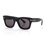 Tom Ford Women Square Frame Espresso Black Sunglasses