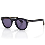 Tom Ford Men Pantos Round Frame Black Sunglasses
