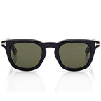 Tom Ford Men Round Sqaure Shiny Natural Black Sunglasse