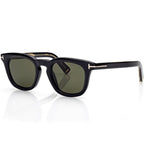 Tom Ford Men Round Sqaure Shiny Natural Black Sunglasse