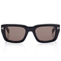 Tom Ford Men Sqaure Frame Dark Shiny Black Sunglasses