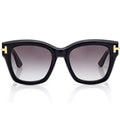 Tom Ford Women Square Frame Olive Black Sunglasses