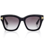 Tom Ford Women Square Frame Olive Black Sunglasses