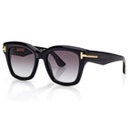 Tom Ford Women Square Frame Olive Black Sunglasses