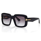 Tom Ford Women Square Frame Black Sunglasses