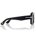 Tom Ford Women Square Frame Black Sunglasses