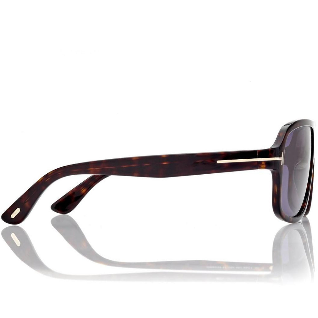 Tom Ford Men Pilot Frame Dark Havana Sunglasses