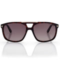 Tom Ford Women Pilot Frame Mocha Brown Sunglasses