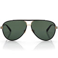Tom Ford Men Pilot Frame Shiny Coal Black Sunglasses