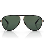 Tom Ford Men Pilot Frame Shiny Coal Black Sunglasses