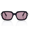 Tom Ford Women Rectangle Frame Mate Black Sunglasses