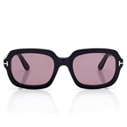 Tom Ford Women Rectangle Frame Mate Black Sunglasses