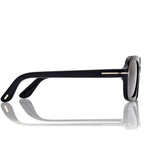 Tom Ford Women Rectangle Frame Mate Black Sunglasses