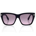 Tom Ford Women Butterfly Frame Steel Black Sunglasses