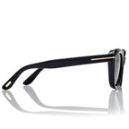 Tom Ford Women Cat Eye Frame Pitch Black Sunglasses