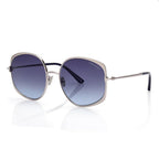 Tom Ford Women Round Frame Silver Sunglasses