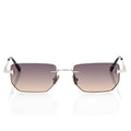 Tom Ford Men Rimless Frame Silver Sunglasses