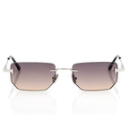 Tom Ford Men Rimless Frame Silver Sunglasses