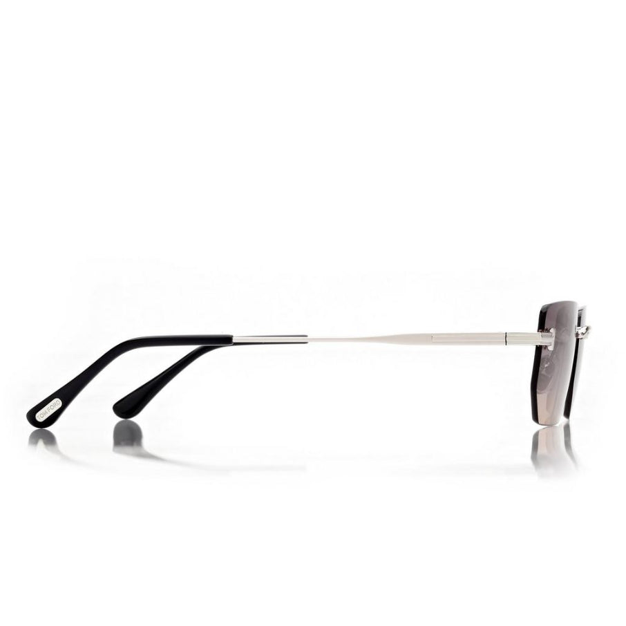 Tom Ford Men Rimless Frame Silver Ethan Sunglasses