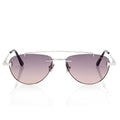 Tom Ford Women Navigator Frame Silver Sunglasses