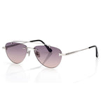 Tom Ford Women Navigator Frame Silver Sunglasses