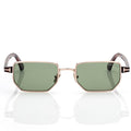 Tom Ford Women Architectural-cut Frame Gold Sunglasses