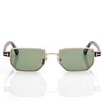 Tom Ford Women Architectural-cut Frame Gold Sunglasses