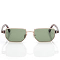 Tom Ford Men Irregular Frame Shiny Rose Gold Sunglasses