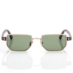 Tom Ford Men Irregular Frame Shiny Rose Gold Sunglasses