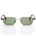 Tom Ford Women Architectural-cut Frame Rose Gold Sunglasses