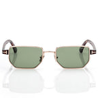 Tom Ford Women Architectural-cut Frame Rose Gold Sunglasses