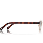 Tom Ford Men Irregular Frame Shiny Rose Gold Sunglasses