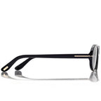 Tom Ford Women Oval Frame Black Sunglasses