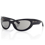 Tom Ford Women Cat Eye Frame Ink Black Sunglasses
